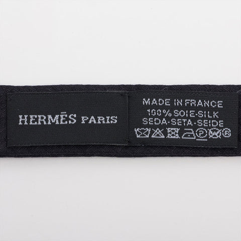 HERMES Butterfly Necktie Silk Bowtie tie Navy WS15648