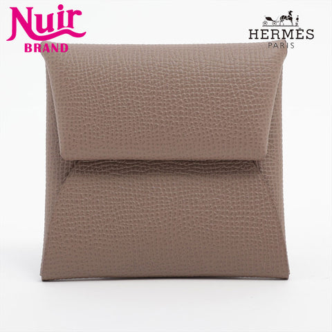 HERMES Bastia Epsom U stamp 2022 Coin case Brown WS15649