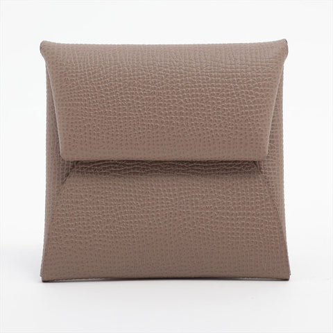 HERMES Bastia Epsom U stamp 2022 Coin case Brown WS15649