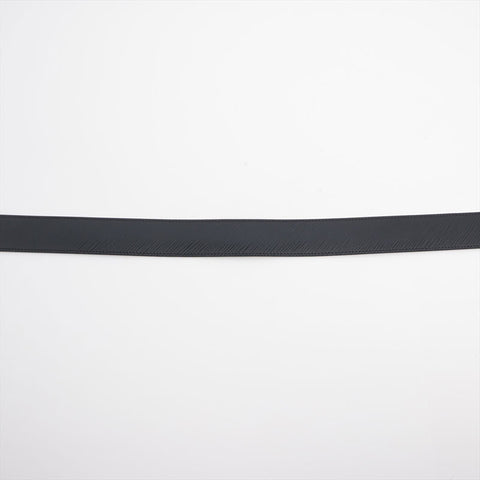 LOUIS VUITTON Santur LV Circle Monogram belt Black x brown WS15656