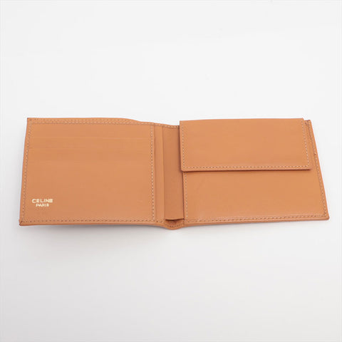 CELINE PVC Macadam Bifold Wallet Brown WS15657