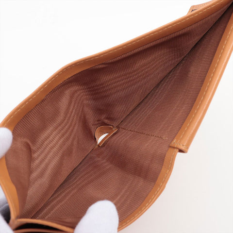 CELINE PVC Macadam Bifold Wallet Brown WS15657