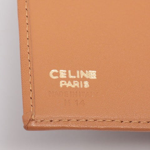 CELINE PVC Macadam Bifold Wallet Brown WS15657