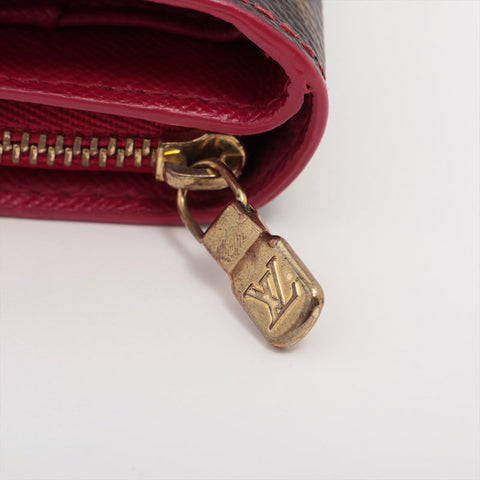 LOUIS VUITTON Takashi Murakami Monogram Cherry Compact Zip Bifold Wallet pink WS15658