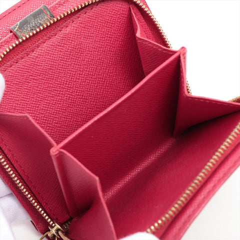LOUIS VUITTON Takashi Murakami Monogram Cherry Compact Zip Bifold Wallet pink WS15658