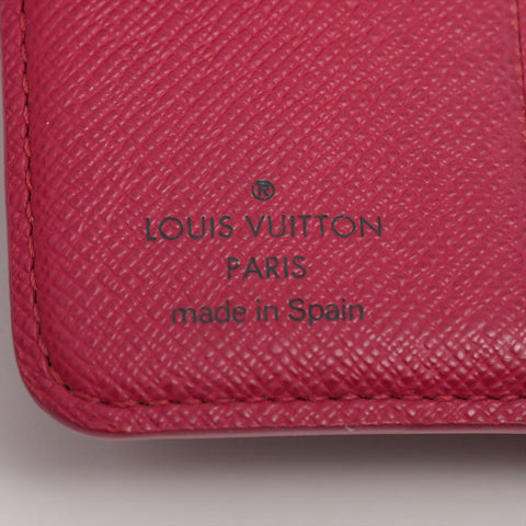 LOUIS VUITTON Takashi Murakami Monogram Cherry Compact Zip Bifold Wallet pink WS15658