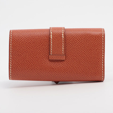 HERMES Bearn Constance Epsomx Metal □J stamp 2006 Key holder  Brown WS15660