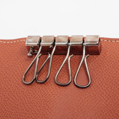 HERMES Bearn Constance Epsomx Métal - Timbre J 2006 Porte-clés Marron WS15660