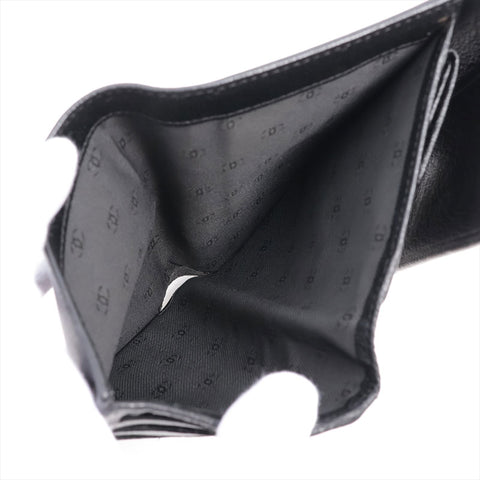 CHANEL COCO Button 11th Series Caviar Skin 2007-2008 Purse black WS15661