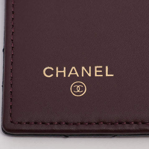 CHANEL No. 22 2015-2016 Caviar Skin Matelasse Purse black WS15663