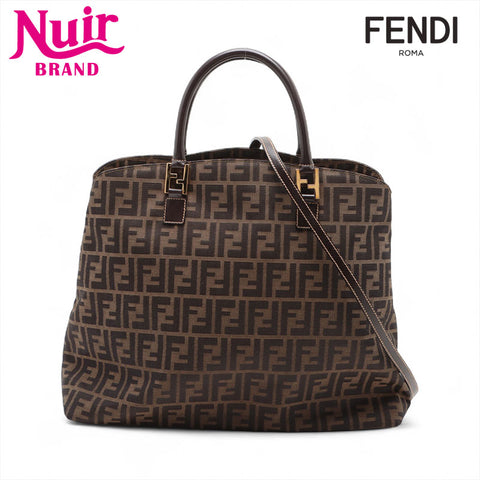FENDI Zucca Tote Bag Brown WS15670