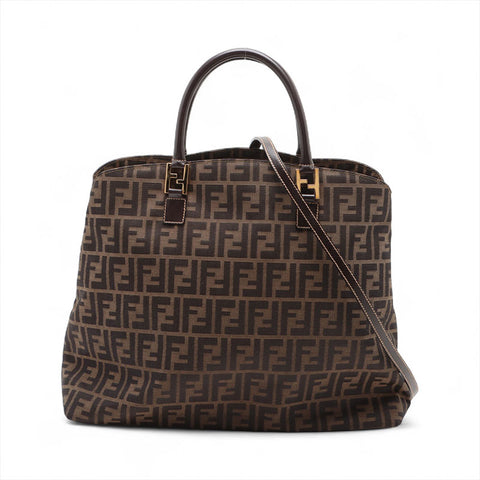 FENDI Zucca Tote Bag Brown WS15670