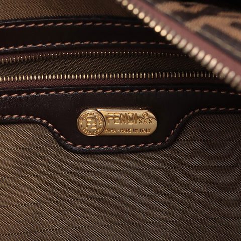 FENDI Zucca Tote Bag Brown WS15670
