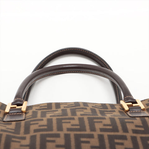 FENDI Zucca Tote Bag Brown WS15670