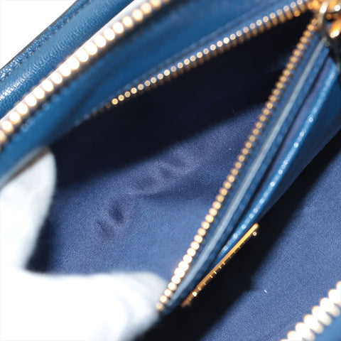 Miu Miu Leather 2way Handbag blue WS15677