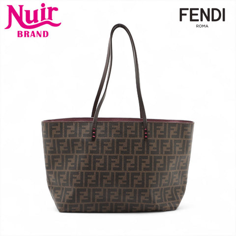 FENDI Zucca PVC Tote Bag Brown WS15679
