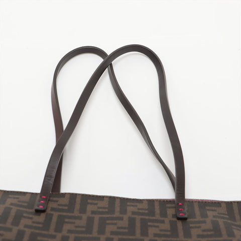 FENDI Zucca PVC Tote Bag Brown WS15679