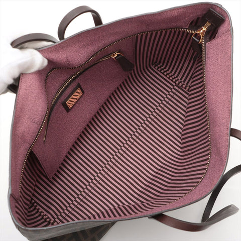 FENDI Zucca PVC Tote Bag Brown WS15679