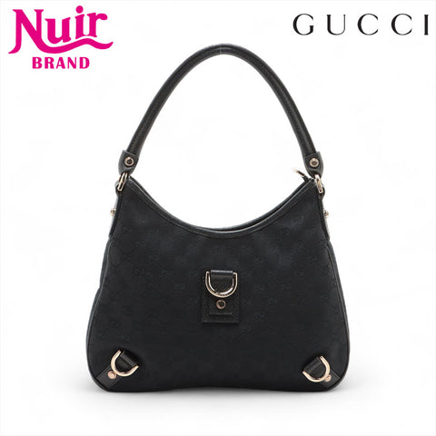 GUCCI GG canvas Shoulder Bag black WS15681