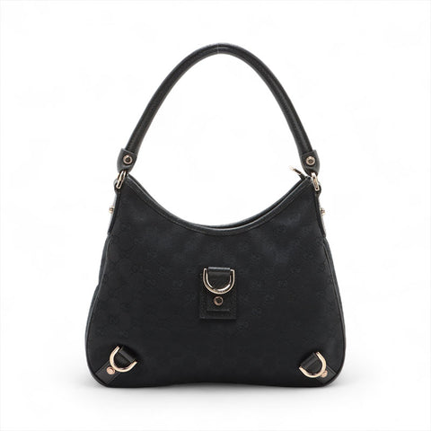GUCCI GG canvas Shoulder Bag black WS15681