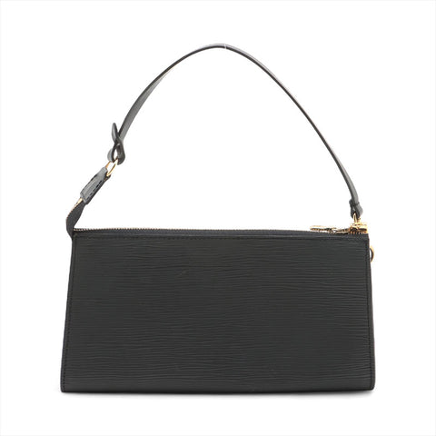 LOUIS VUITTON 2002 Epi Pochette Accessories Handbag black WS15682