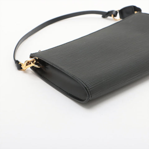 LOUIS VUITTON 2002 Epi Pochette Accessories Handbag black WS15682