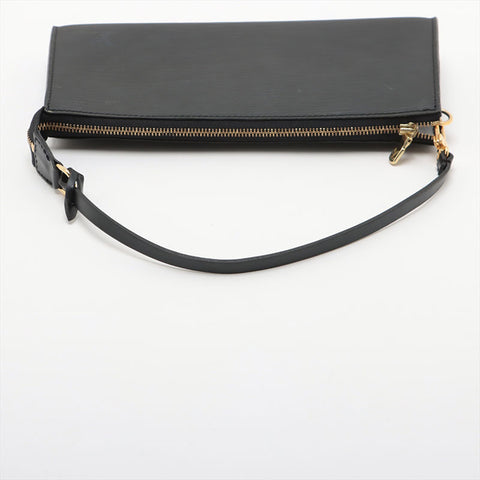 LOUIS VUITTON 2002 Epi Pochette Accessories Handbag black WS15682