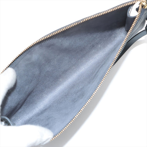 LOUIS VUITTON 2002 Epi Pochette Accessories Handbag black WS15682