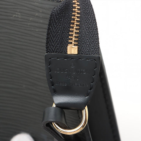 LOUIS VUITTON 2002 Epi Pochette Accessories Handbag black WS15682