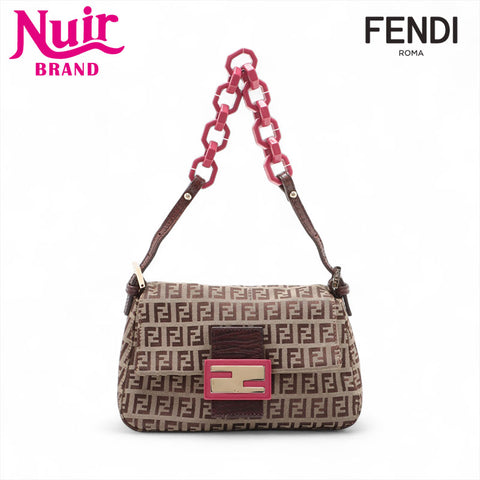 FENDI Zucchino Mamma Mini Handbag beige WS15683