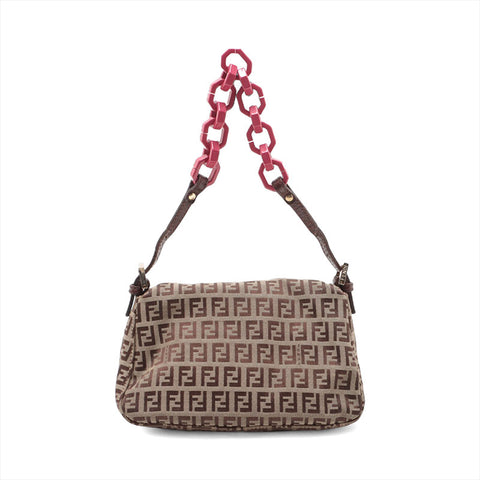 FENDI Zucchino Mamma Mini Handbag beige WS15683