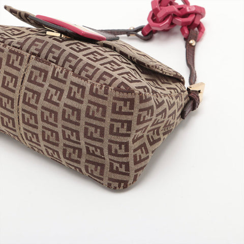 FENDI Zucchino Mamma Mini Handbag beige WS15683