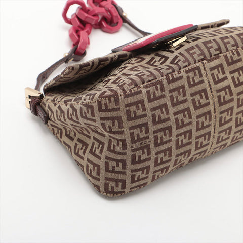 FENDI Zucchino Mamma Mini Handbag beige WS15683