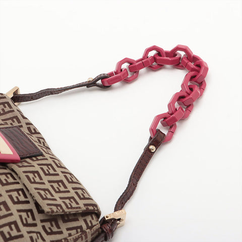 FENDI Zucchino Mamma Mini Handbag beige WS15683
