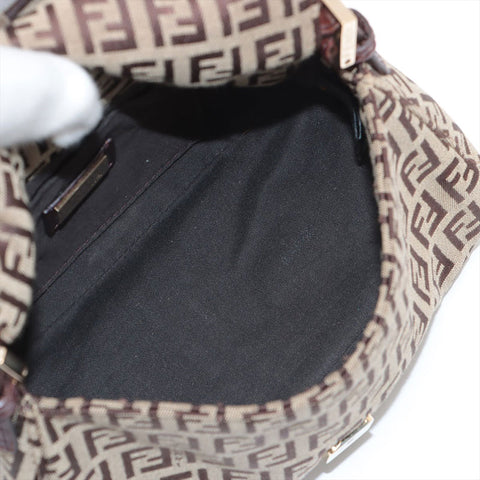FENDI Zucchino Mamma Mini Handbag beige WS15683