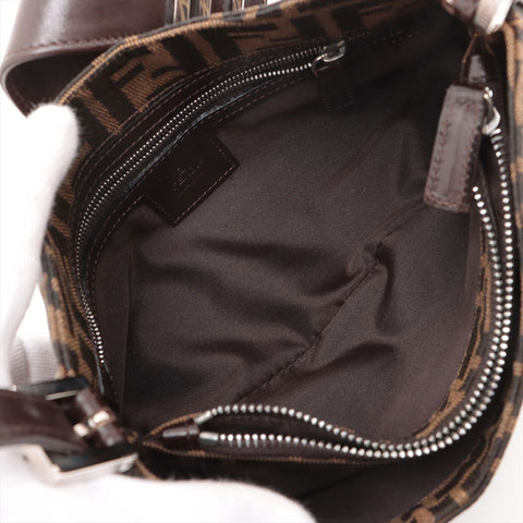 FENDI Zucca Mama Shoulder Bag Brown WS15688
