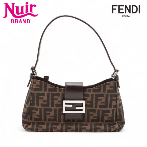 FENDI Zucca Mama Shoulder Bag Brown WS15688