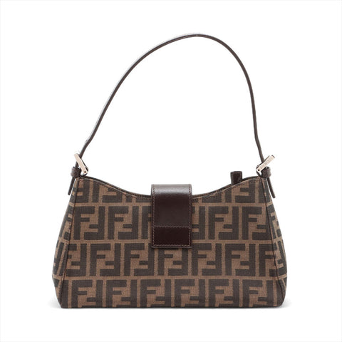 FENDI Zucca Mama Shoulder Bag Brown WS15688