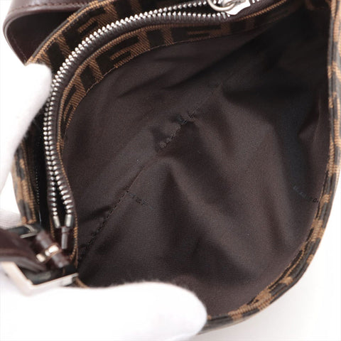 FENDI Zucca Mama Shoulder Bag Brown WS15688