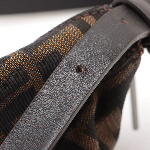 FENDI Zucca Mama Shoulder Bag Brown WS15689