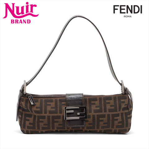FENDI Zucca Mama Shoulder Bag Brown WS15689