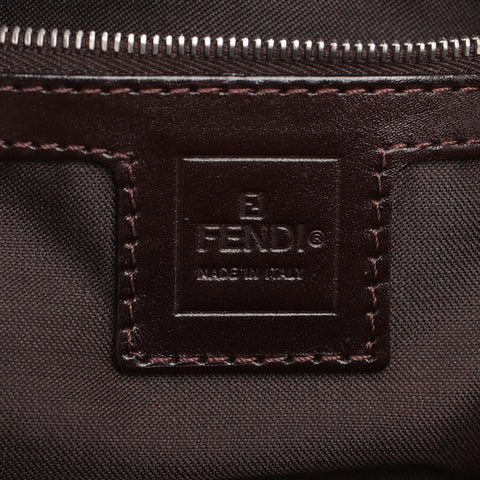 FENDI Zucca Mamma Bucket Shoulder Bag Brown WS15690