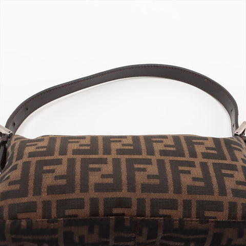 FENDI Zucca Mamma Bucket Shoulder Bag Brown WS15690