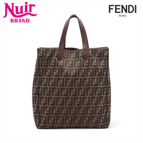 FENDI Zucca canvas Tote Bag Brown WS15692