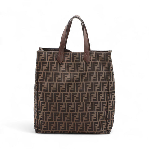 FENDI Zucca canvas Tote Bag Brown WS15692