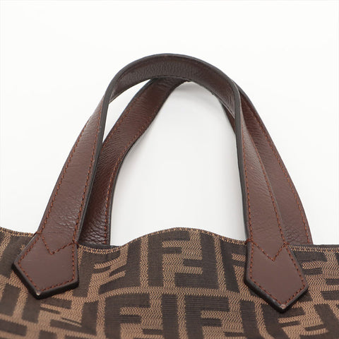 FENDI Zucca canvas Tote Bag Brown WS15692