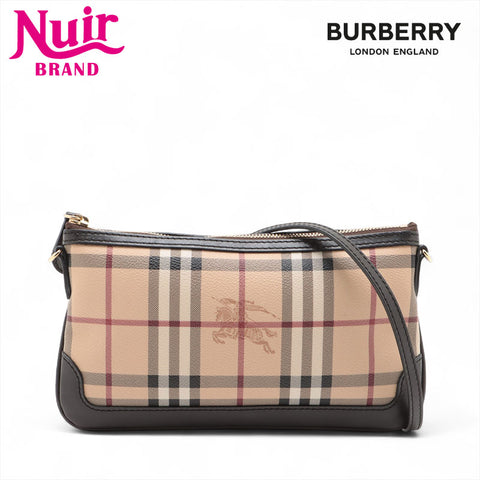 BURBERRY PVC Nova Check Shoulder Bag beige WS15693