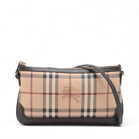 BURBERRY PVC Nova Check Shoulder Bag beige WS15693