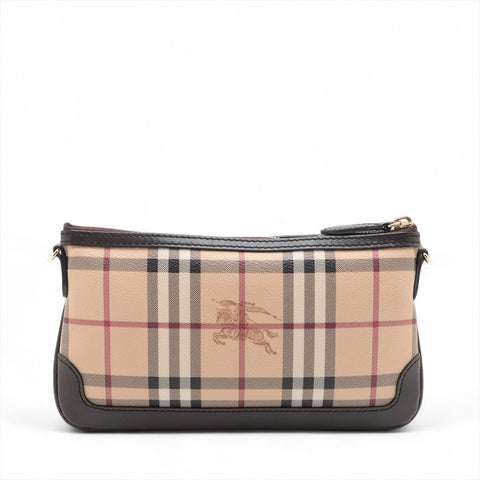 BURBERRY PVC Nova Check Shoulder Bag beige WS15693