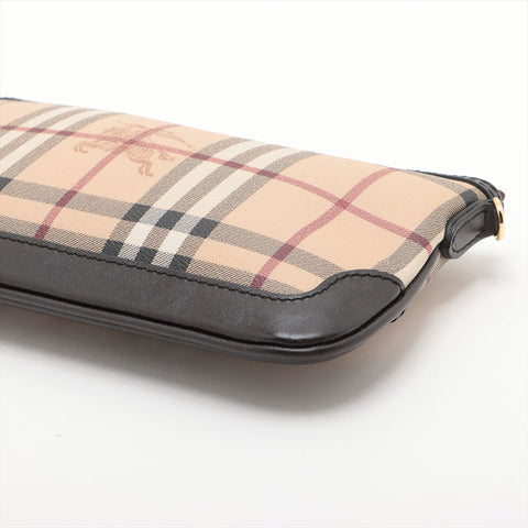 BURBERRY PVC Nova Check Shoulder Bag beige WS15693